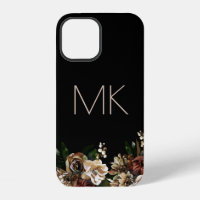 Black Magnolia with Monogram