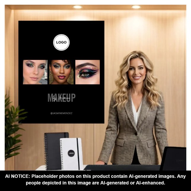 Black Makeup Studio Photo Collage Trade Show Tapestry (Creator Uploaded)