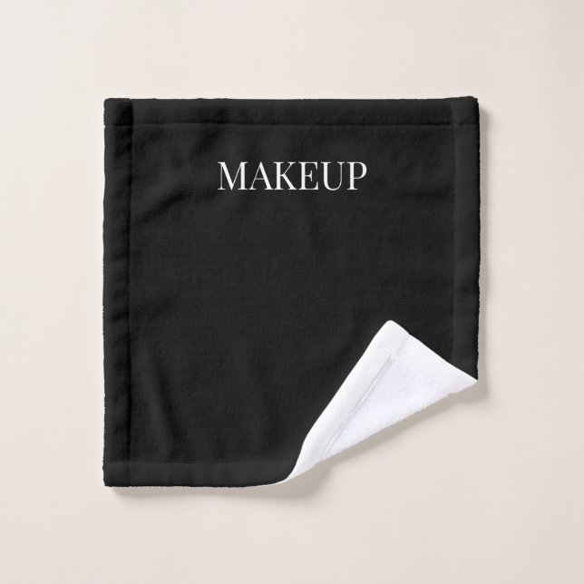 Black Makeup  Wash Cloth (Wash Cloth)