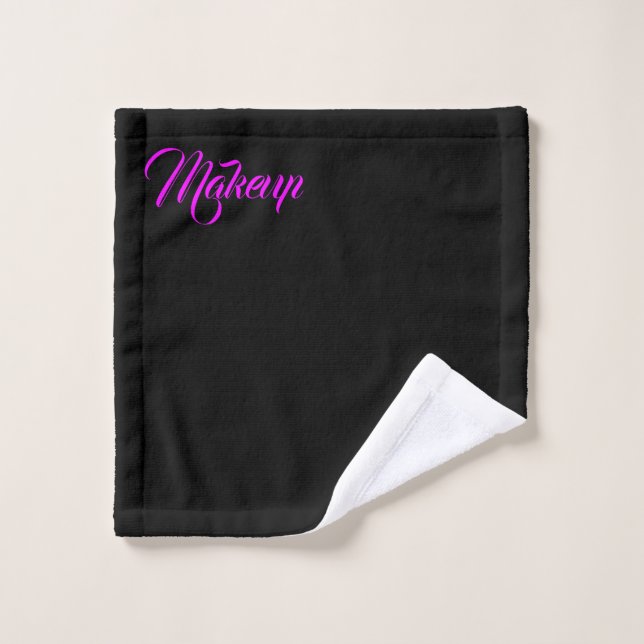 Black Makeup Wash Cloth (Wash Cloth)