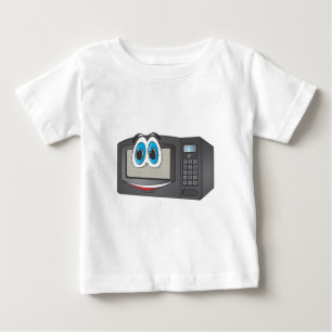 Black Male Cartoon Microwave Baby T-Shirt