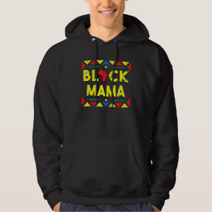 Black Mama African Roots Mum Proud Mummy Hoodie