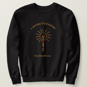 Black Man, M.D. Unisex Black Sweatshirt
