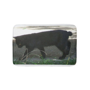 black manx full bath mat