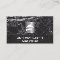 Black Marble and Leather | Serving Platter Icon