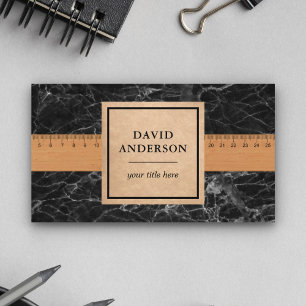 Black Marble Bathroom Flooring Tiles Installer Business Card