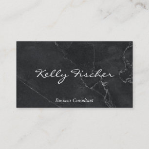 Black Marble Business Consultant Business Card