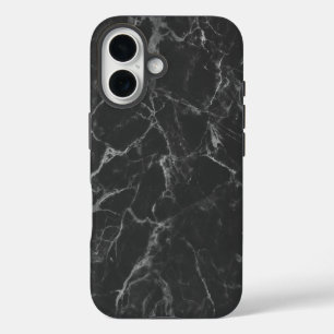 Black Marble iPhone 16 Case