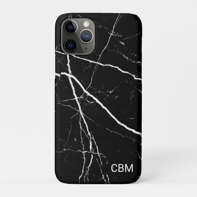 Black Marble Case-Mate iPhone Case (Back)