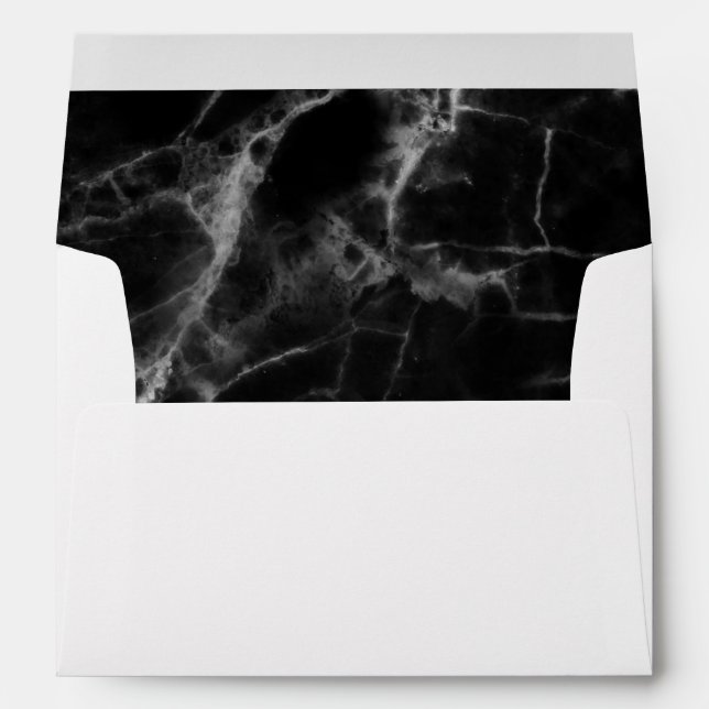 Black Marble  Envelope (Back (Bottom))