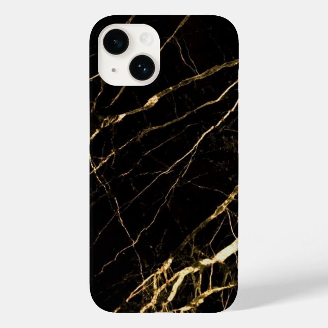black marble gold cage for iphone 14 Case-Mate iPhone case (Back)