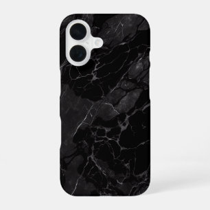 Black Marble iPhone 16 Case