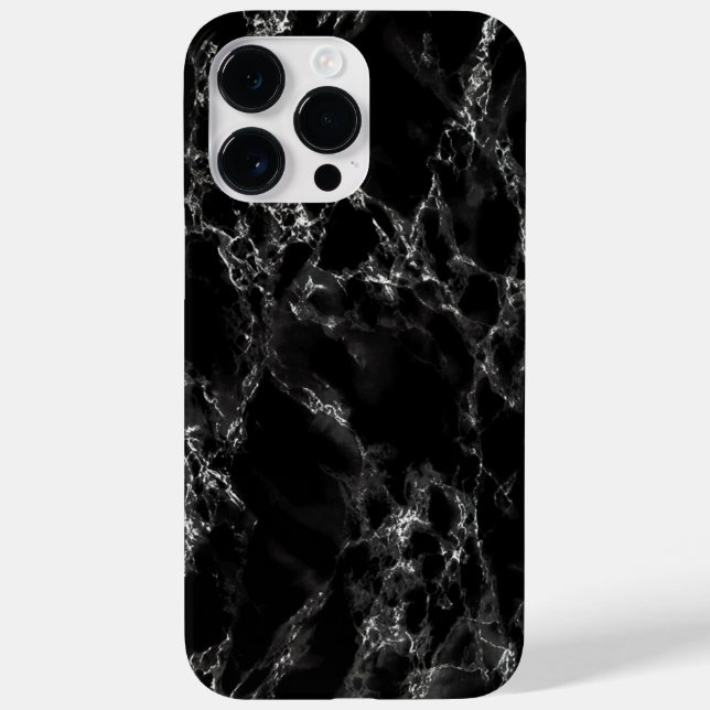 Black Marble iPhone Case (Back)