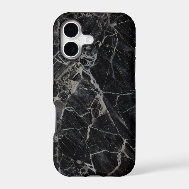 Black Marble iPhone X Cases (Back)