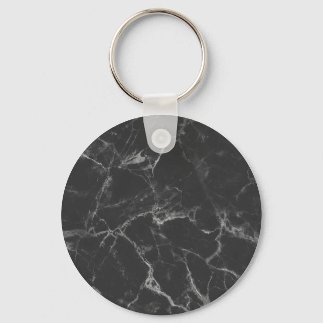 Black Marble Key Ring (Front)
