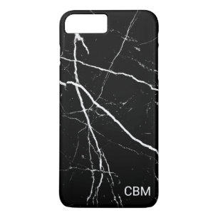Black Marble Monogram Case-Mate iPhone Case