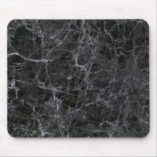 Black marble mouse pad