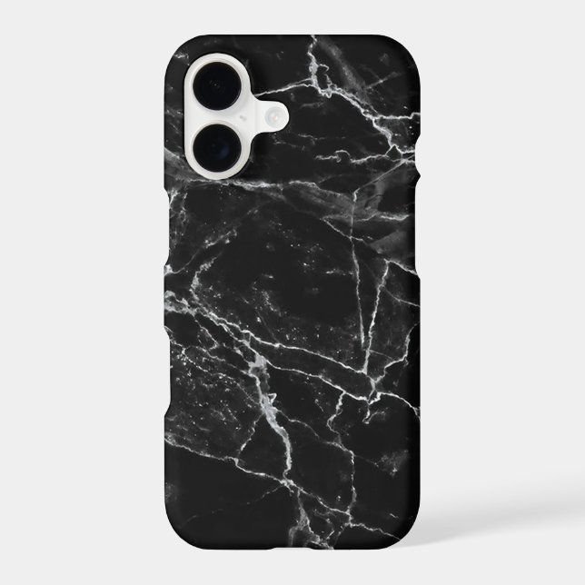 Black marble phone case (Back)