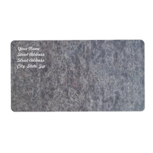 Black Marble Shipping Label