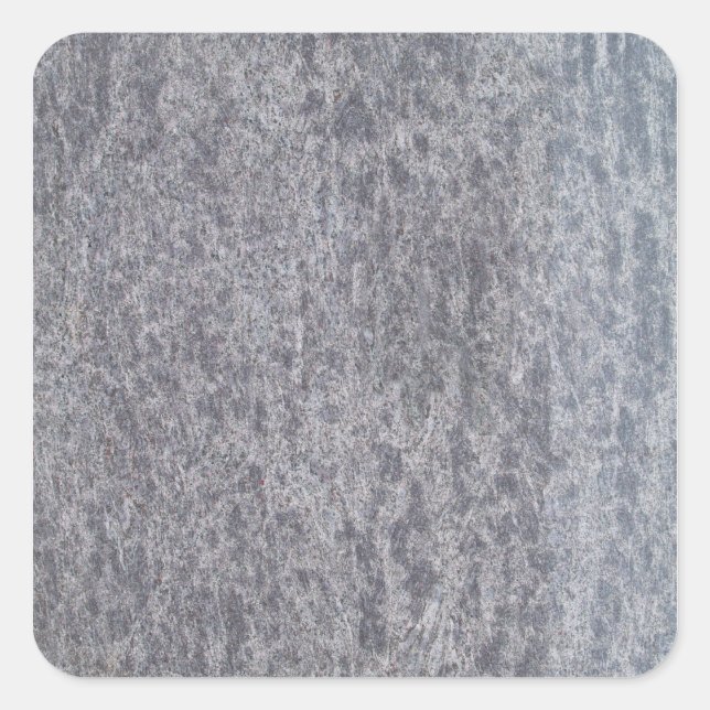 Black Marble Square Sticker (Front)