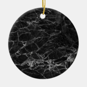 Black Marble Stone Look Ceramic Tree Decoration