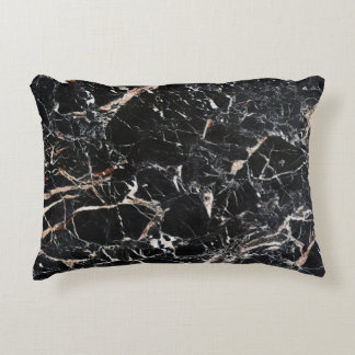 Black marble stone natural background abstract mar decorative cushion