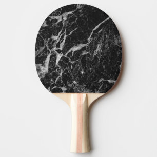 Black Marble Stone Ping Pong Paddle