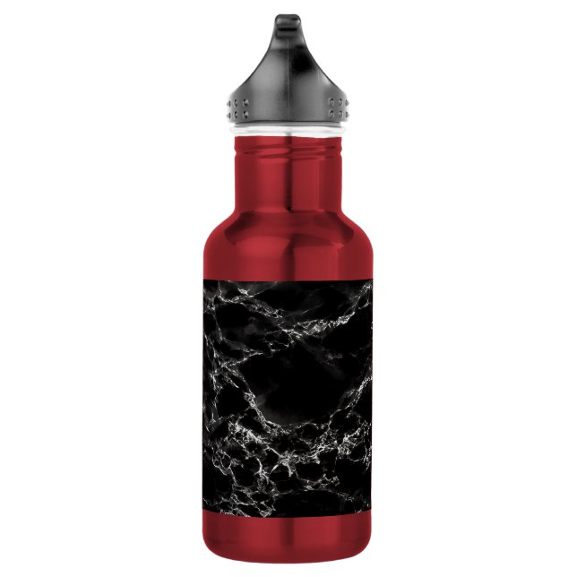 Black Marble Stone Water Bottle (Right)