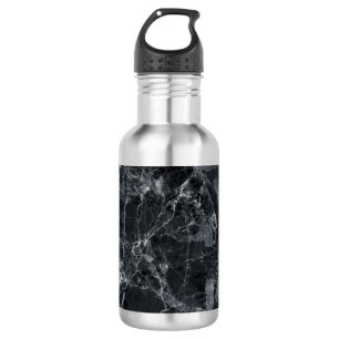 Black marble texture 532 ml water bottle
