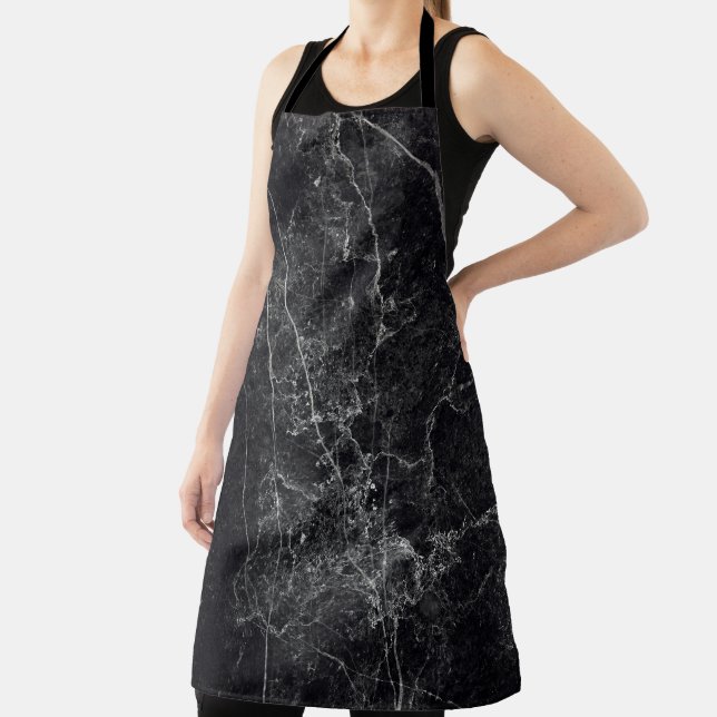 Black Marble Texture Apron (Insitu)