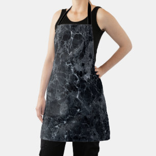 Black Marble Texture Apron