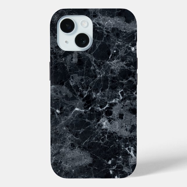 Black Marble Texture Case-Mate iPhone Case (Back)