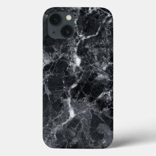 Black Marble Texture iPhone 13 Case