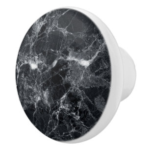 Black Marble Texture Ceramic Knob