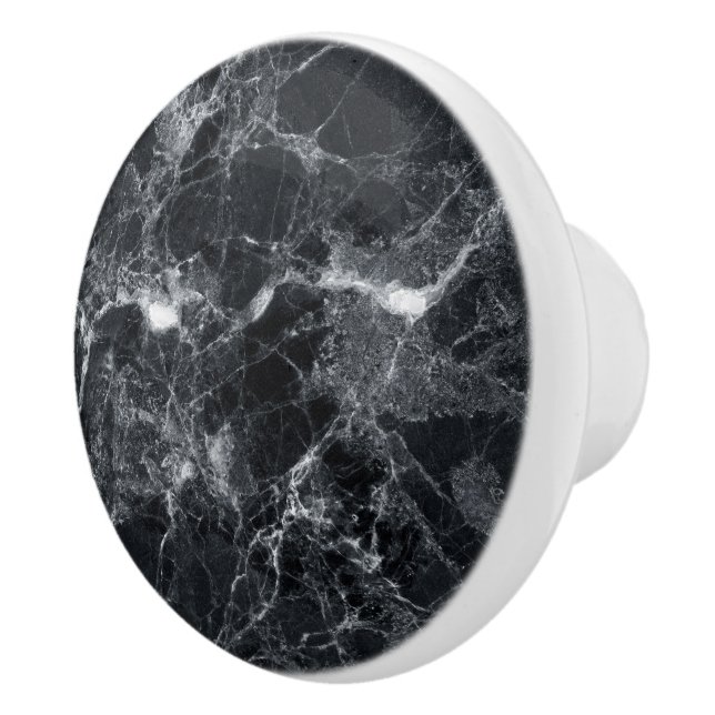 Black Marble Texture Ceramic Knob (Right)