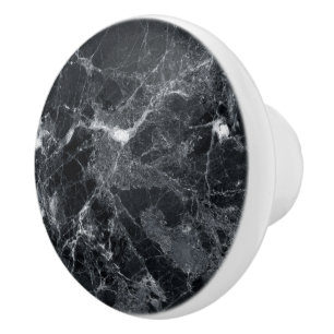 Black Marble Texture Ceramic Knob