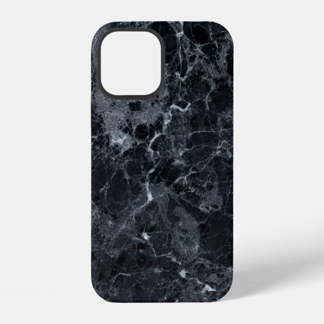 Black Marble Texture  iPhone Case (Back)