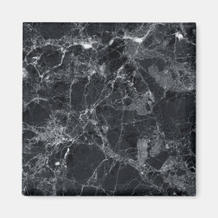 Black marble texture magnet