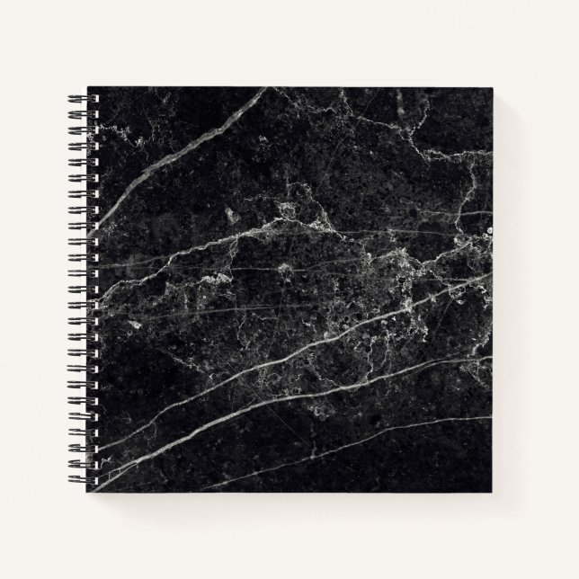 Black Marble Texture Notebook (Front)