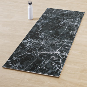 Black Marble Texture Yoga Mat