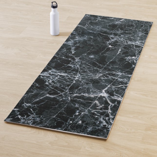 Black Marble Texture Yoga Mat (In Situ)