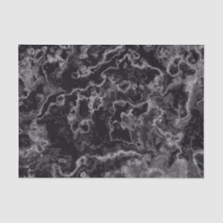 Black Marble Tissue Paper