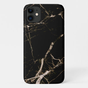 Black Marble With Beige Grain Case-Mate iPhone Case
