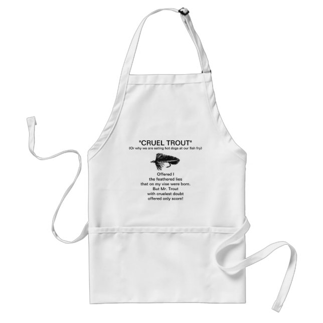 "Black Matuka-Cruel Trout"  Apron (Front)