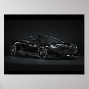 Black mclaren poster