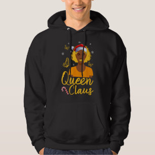 Black Melanin African Afro Queen Claus Women Girls Hoodie