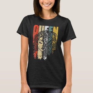 Black Melanin Queen Afro Women Gifts Black History T-Shirt