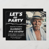 Black Men Photo LET'S GO PARTY 89th birthday
