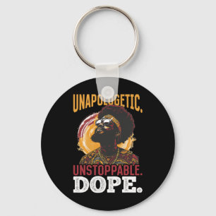 Black Men Unapologetic. Unstoppable. Drug. Black H Key Ring
