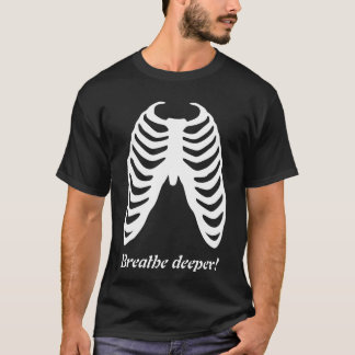 Black men's t-shirt with chest print